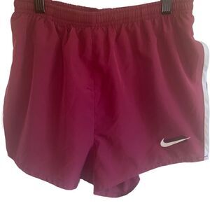 Nike Dri Fit athletic shorts - maroon and white